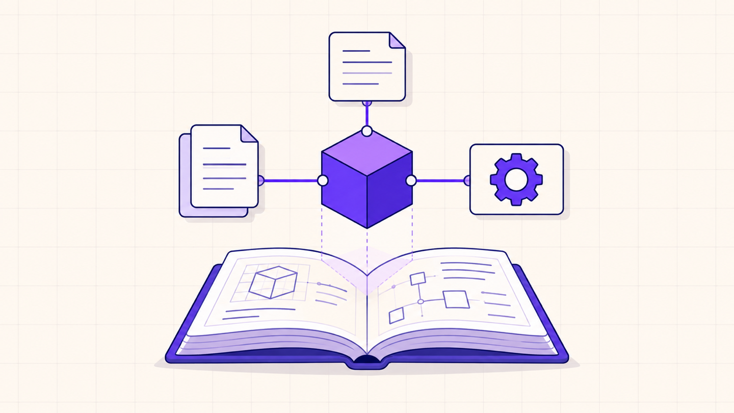 Technical guide connecting an AI model to documents, systems, and architecture